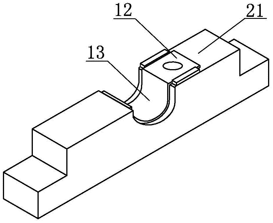 Using method for hoop hole drilling device