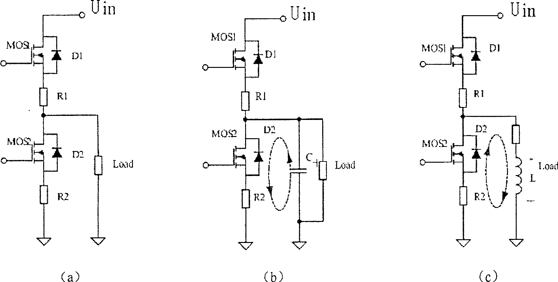 DC solid-state power switch circuit