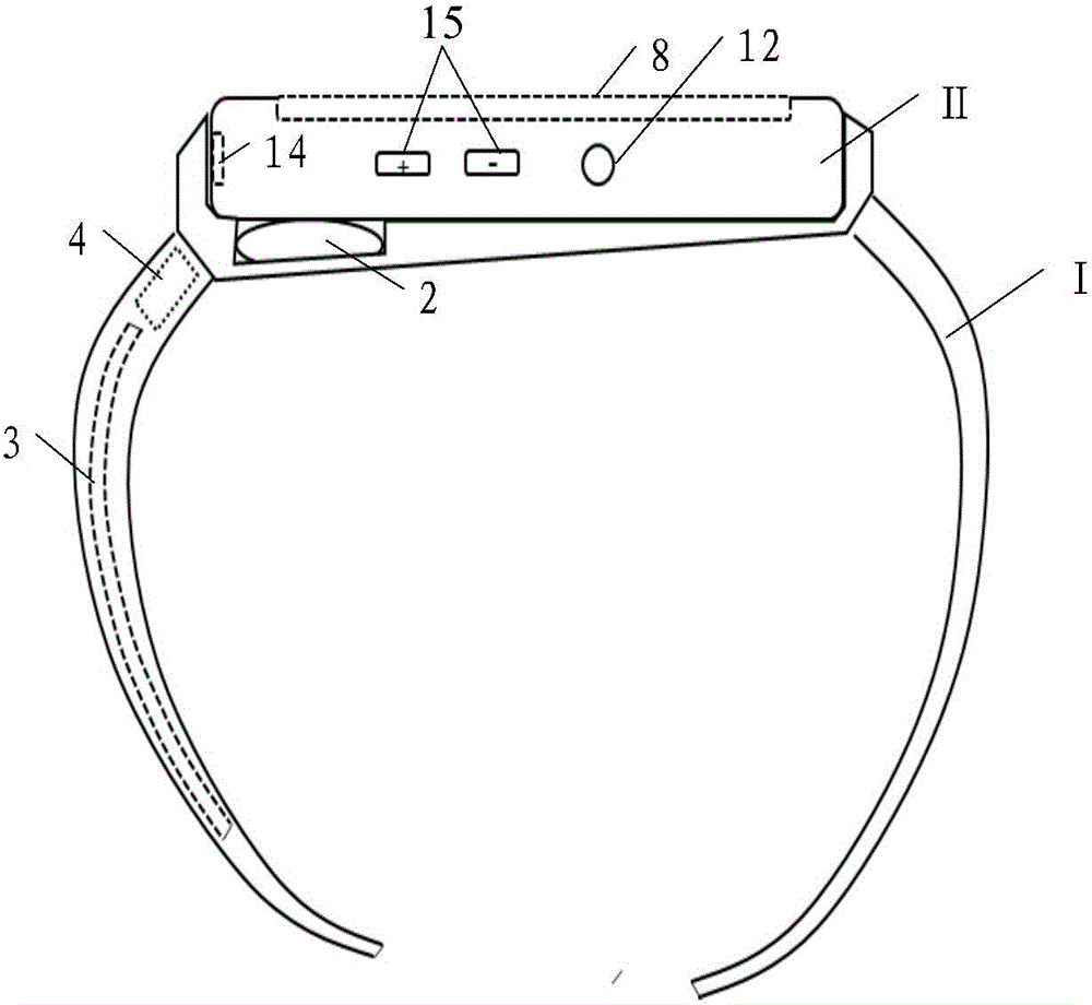Watchband type electronic equipment and charging method and device thereof