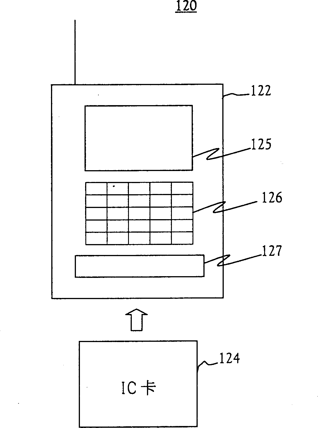 Multiple radio communicating system compatible communicating terminal and software transmitting server and IC and write device