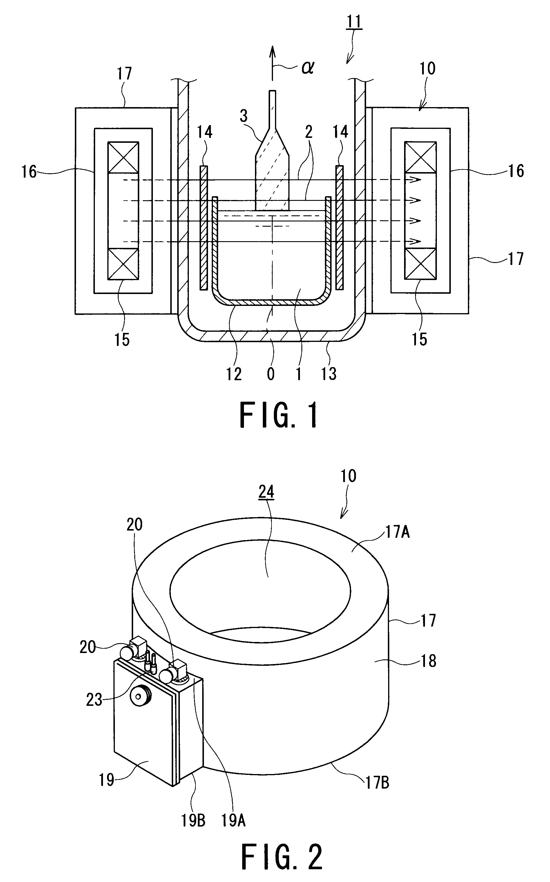 Superconducting magnet device for single crystal pulling apparatus
