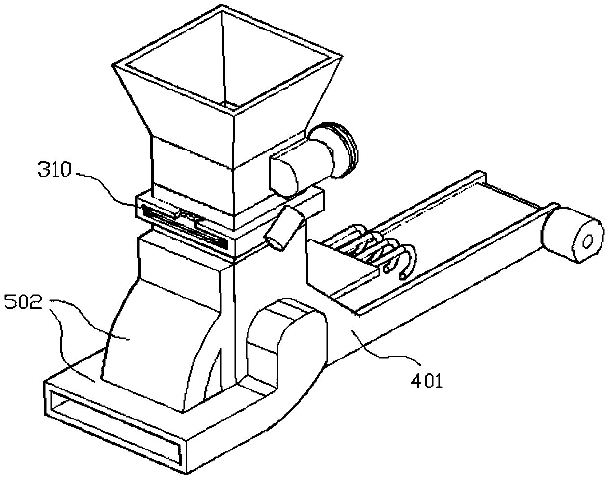 Camellia oleifera seed and shell separation equipment for camellia oleifera production