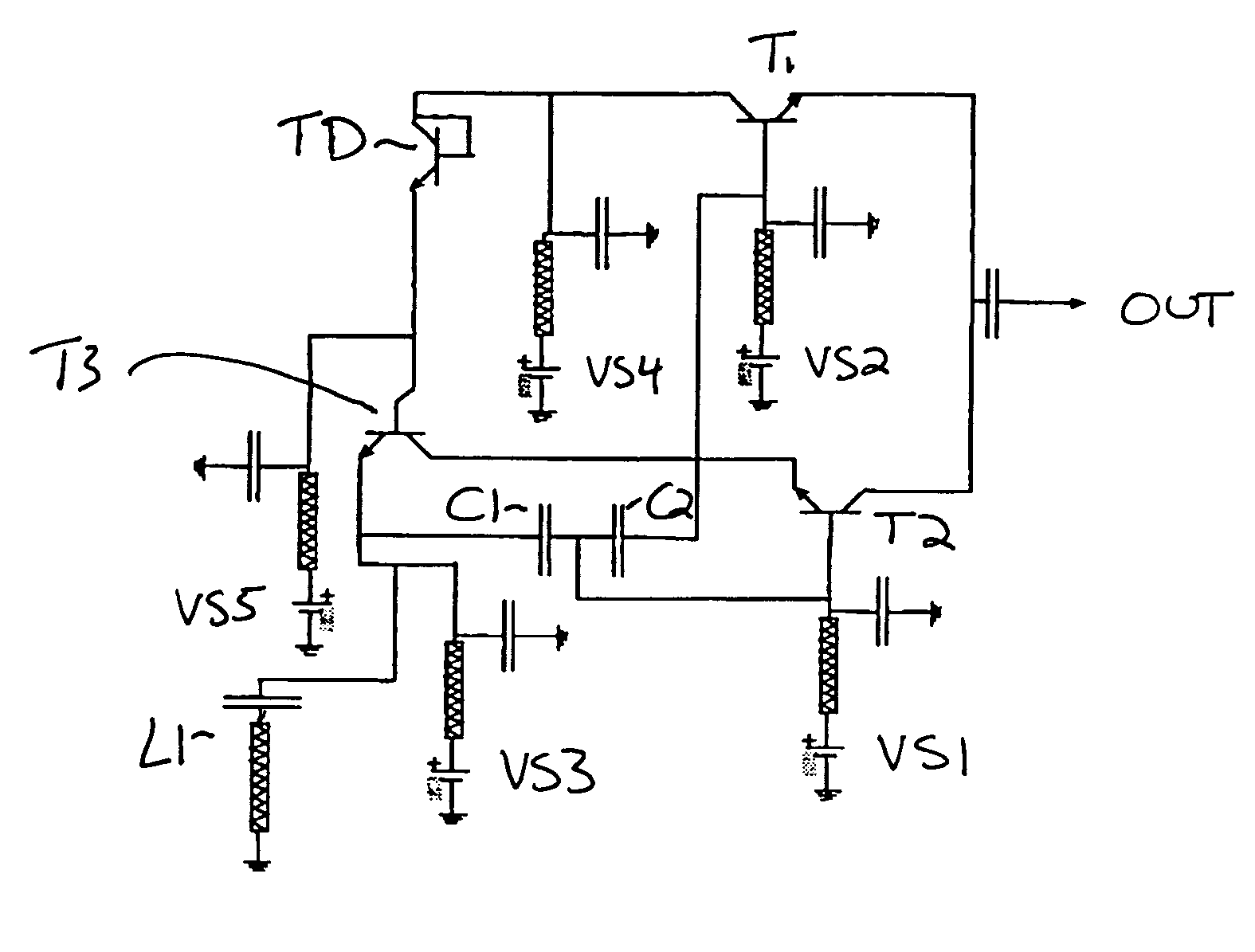 Active inductors using bipolar silicon transistors