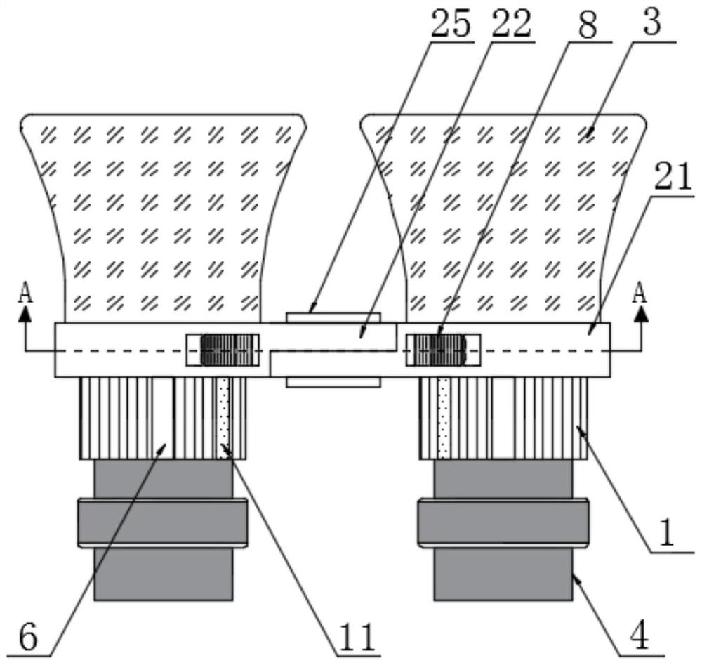 A light-shielding frame for observing pathological slices under a microscope