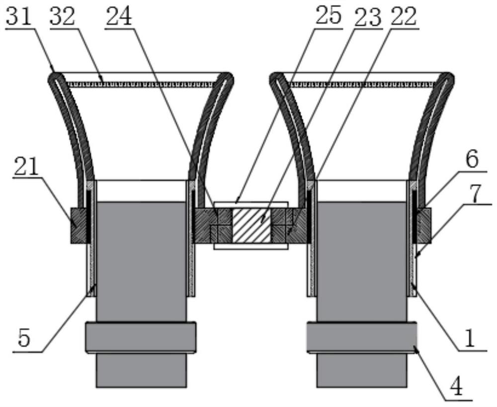A light-shielding frame for observing pathological slices under a microscope