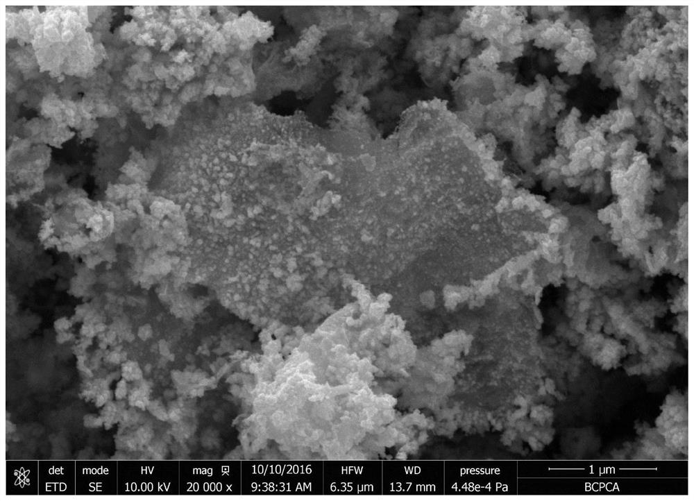 A kind of preparation method and application of graphene/graphite-like phase carbon nitride/palladium nanoparticle multilevel nanostructure composite material