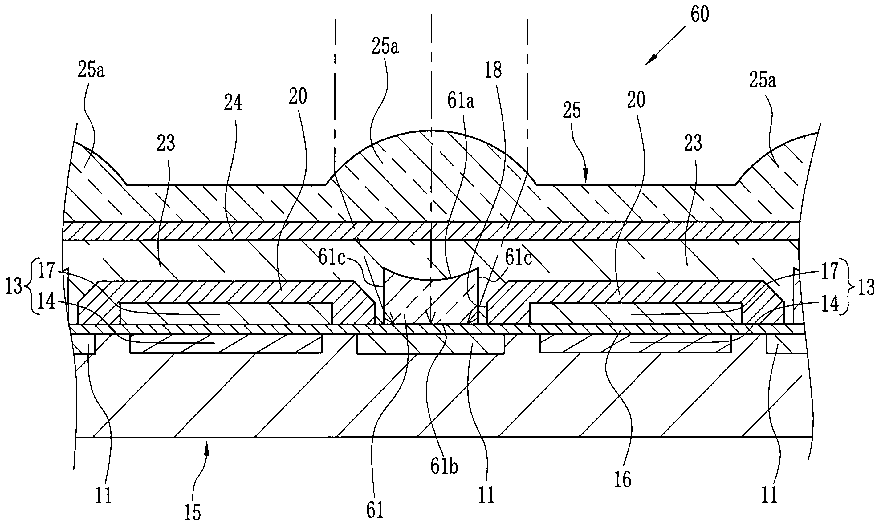 Solid state imaging device including a converging structure