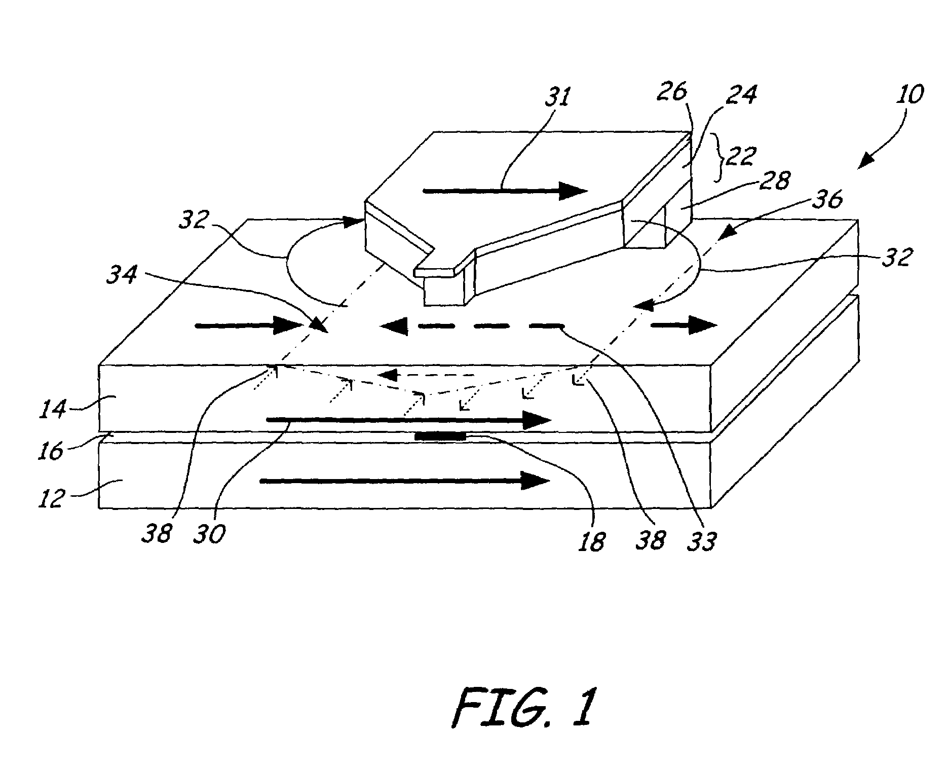 Magnetic head for perpendicular recording with suppressed side writing and erasing
