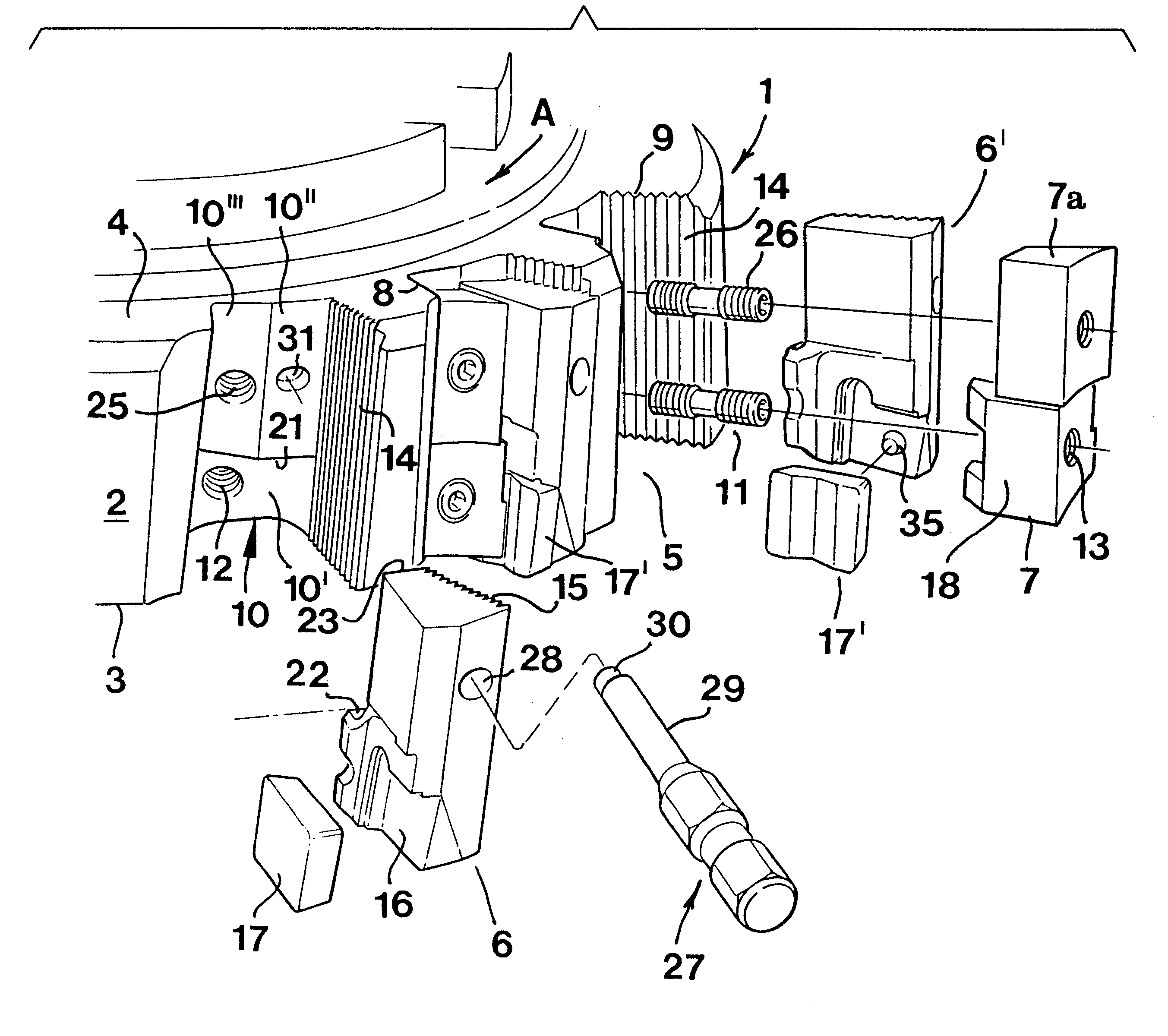 Milling tool with precisely positionable inserts