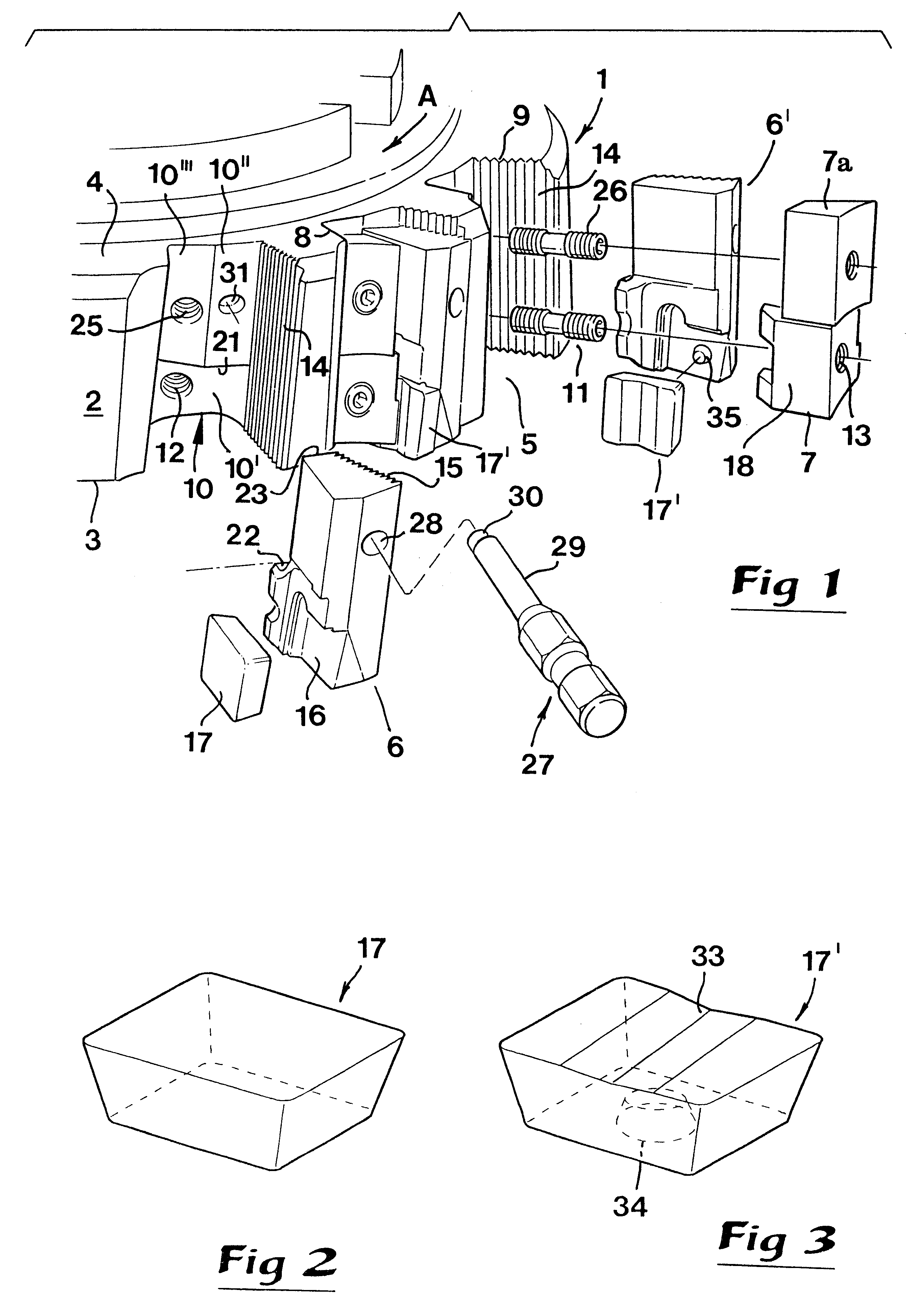 Milling tool with precisely positionable inserts