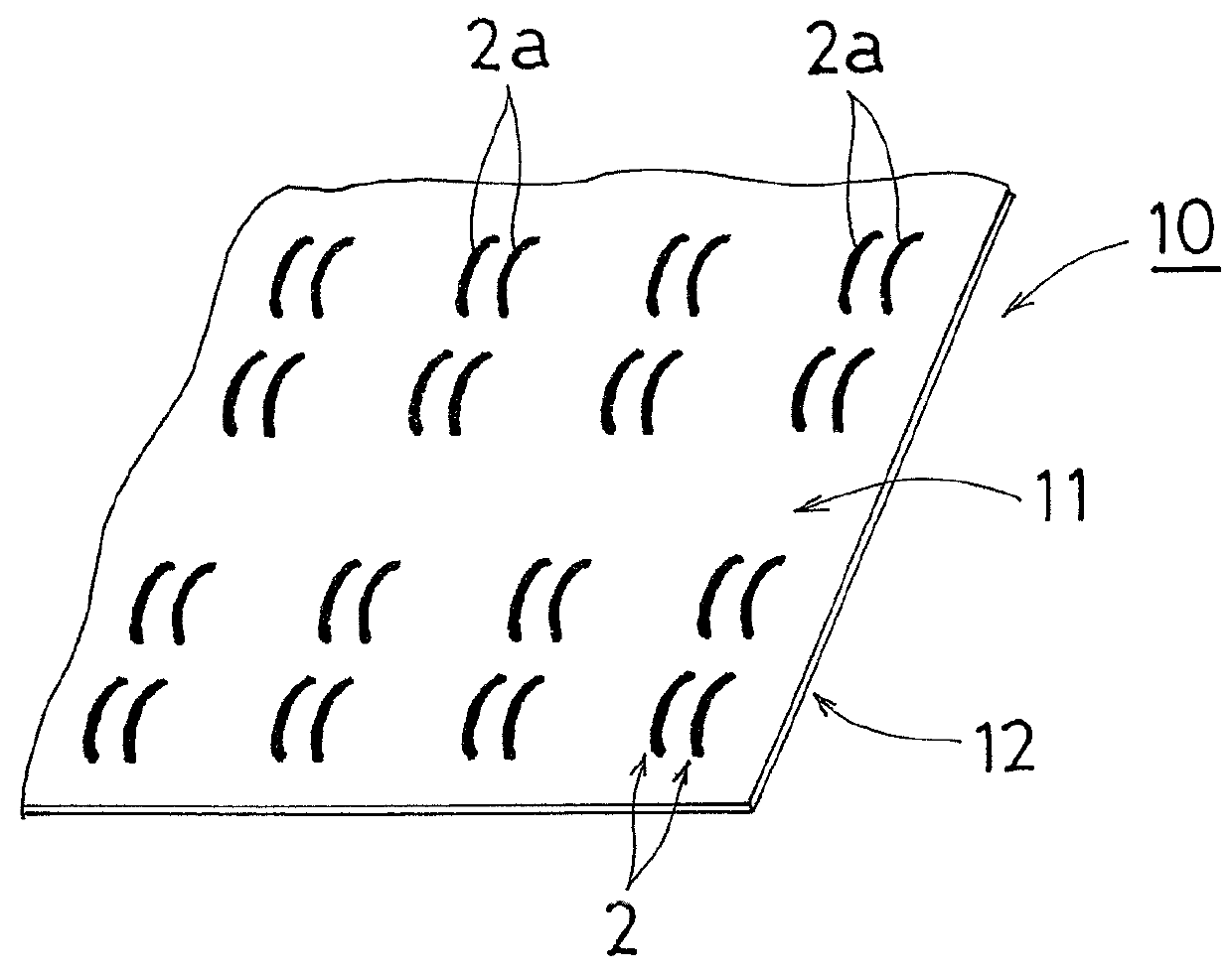 Warp knitted fabric and method of manufacturing same