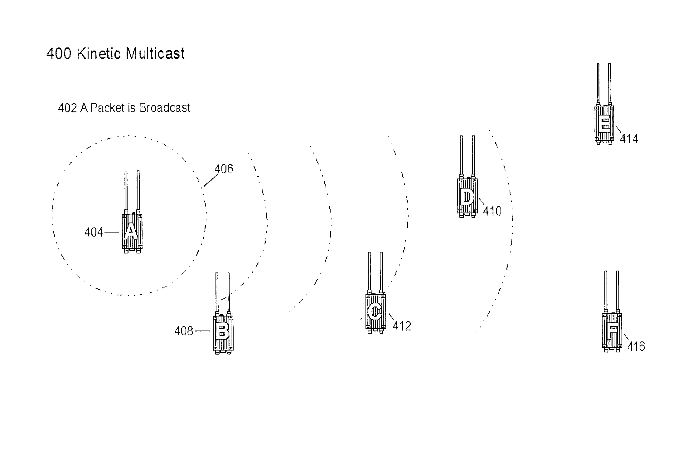 System and method for multicast over highly mobile mesh networks