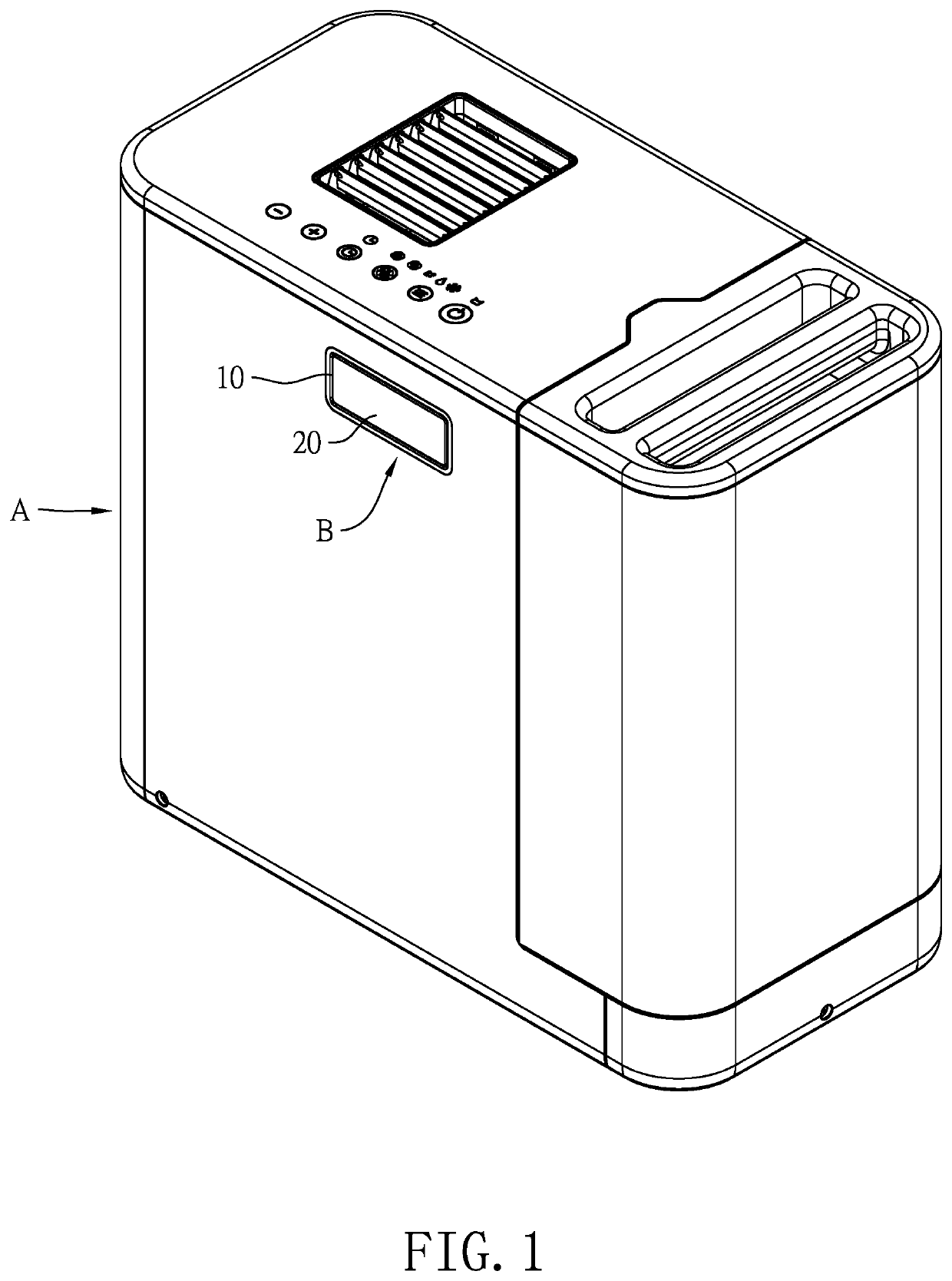 Concealed handle and air conditioning device with the same