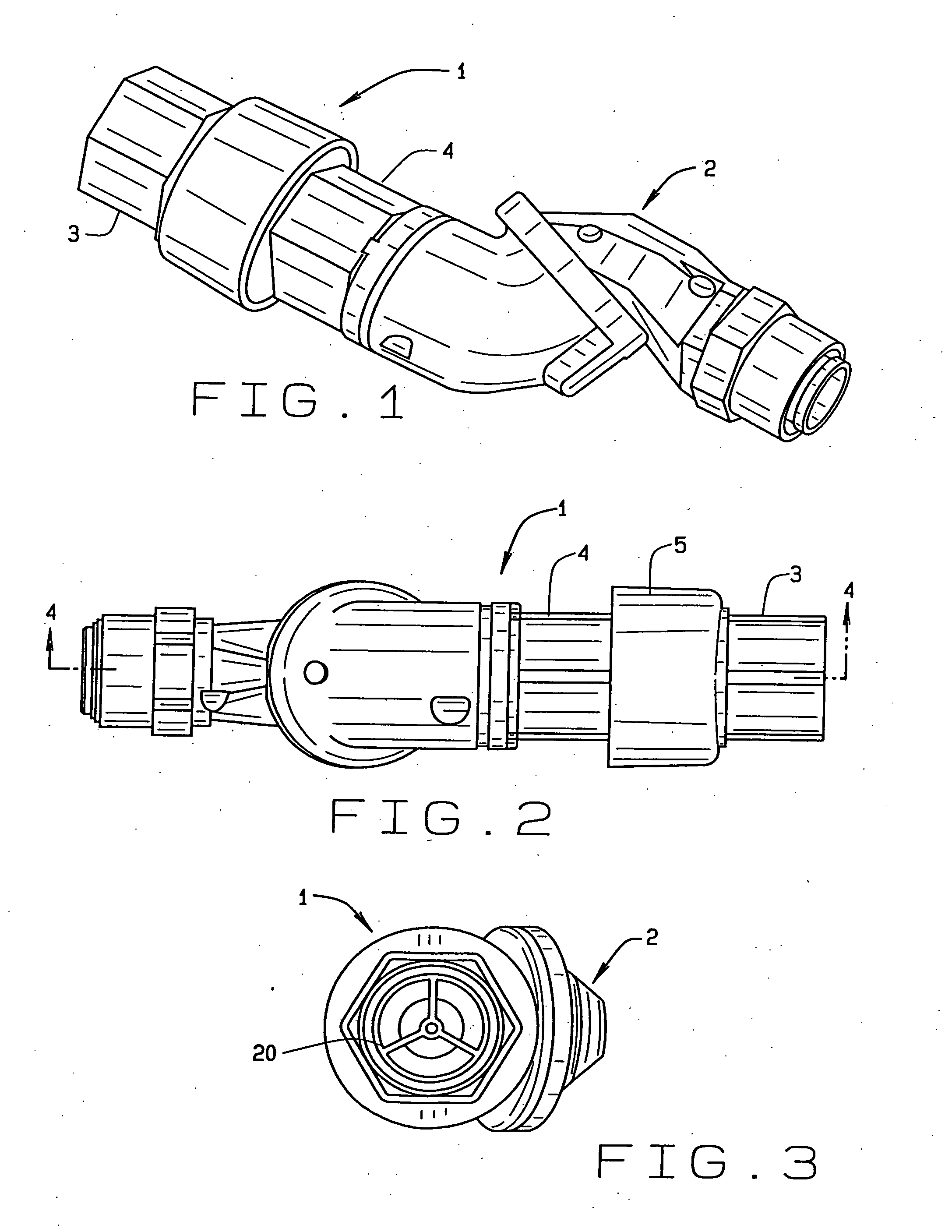 Magnetic breakaway coupling with swivel connection