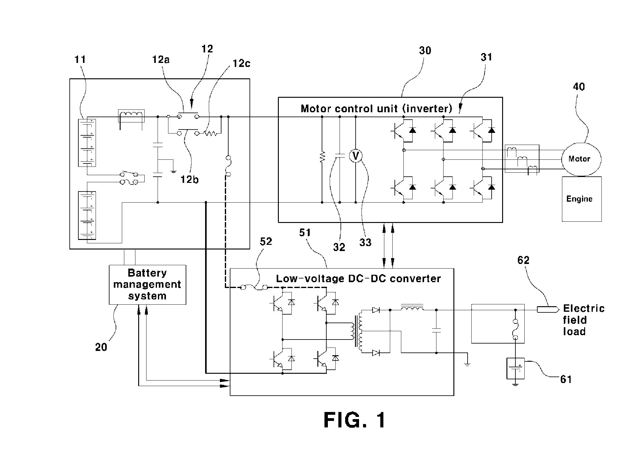 System and method of detecting fuse disconnection of dc-dc converter