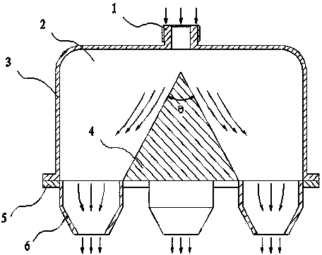 Six-channel air particle sampling device
