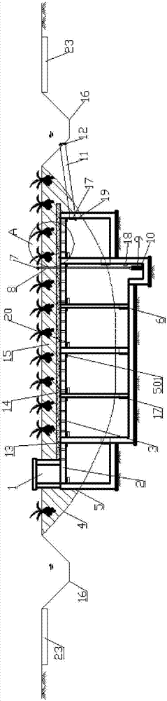 Box catchment and earthing planting system and method for utilizing system to conduct reclamation on open-air pit