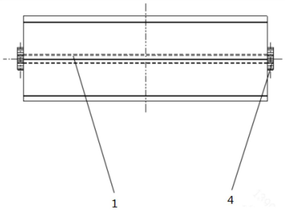 Railway hopper car discharging device and railway hopper car