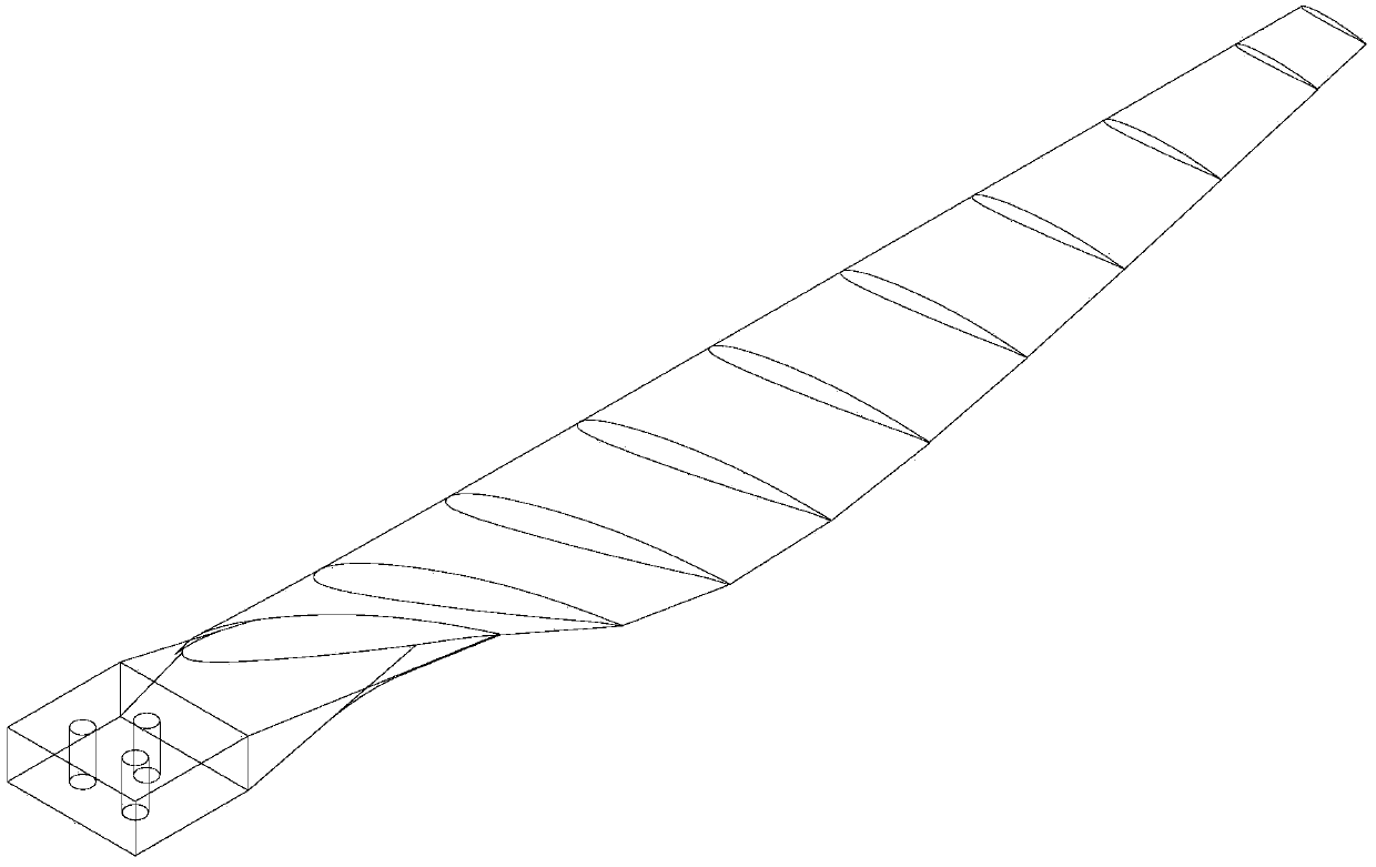 Thickened wind turbine blade with high pneumatic performance