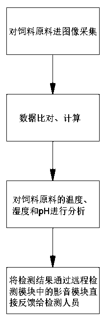 Feed raw material automatic sampling and identification system and method based on machine vision