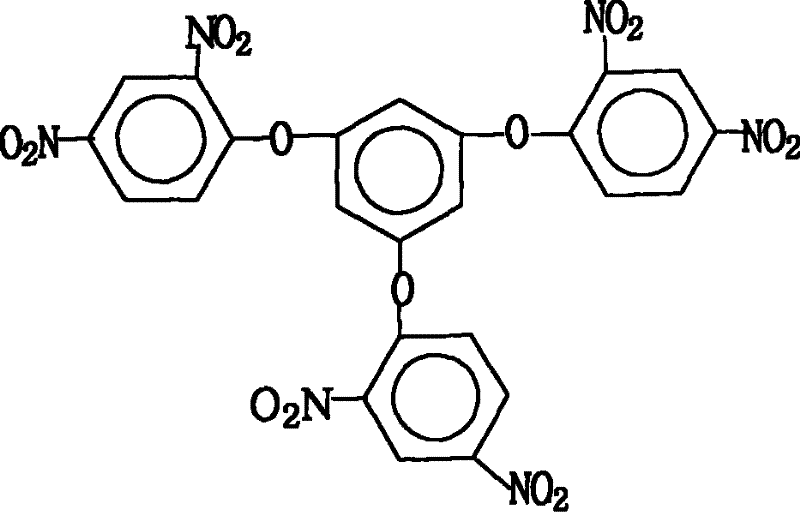 Method for preparing 1,3,5-tri(2,4-dinitrophenoxy) benzene