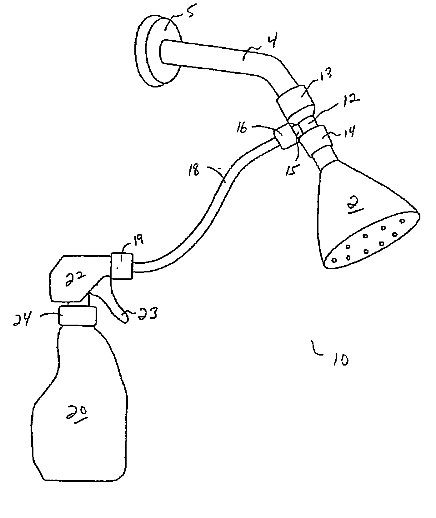 Shower Sanitization System and Apparatus