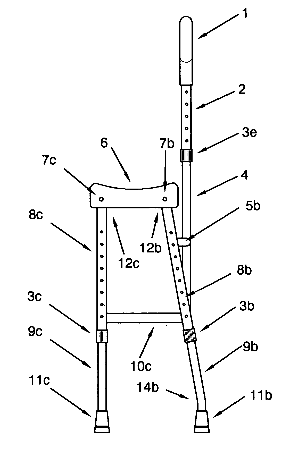 Adjustable walker