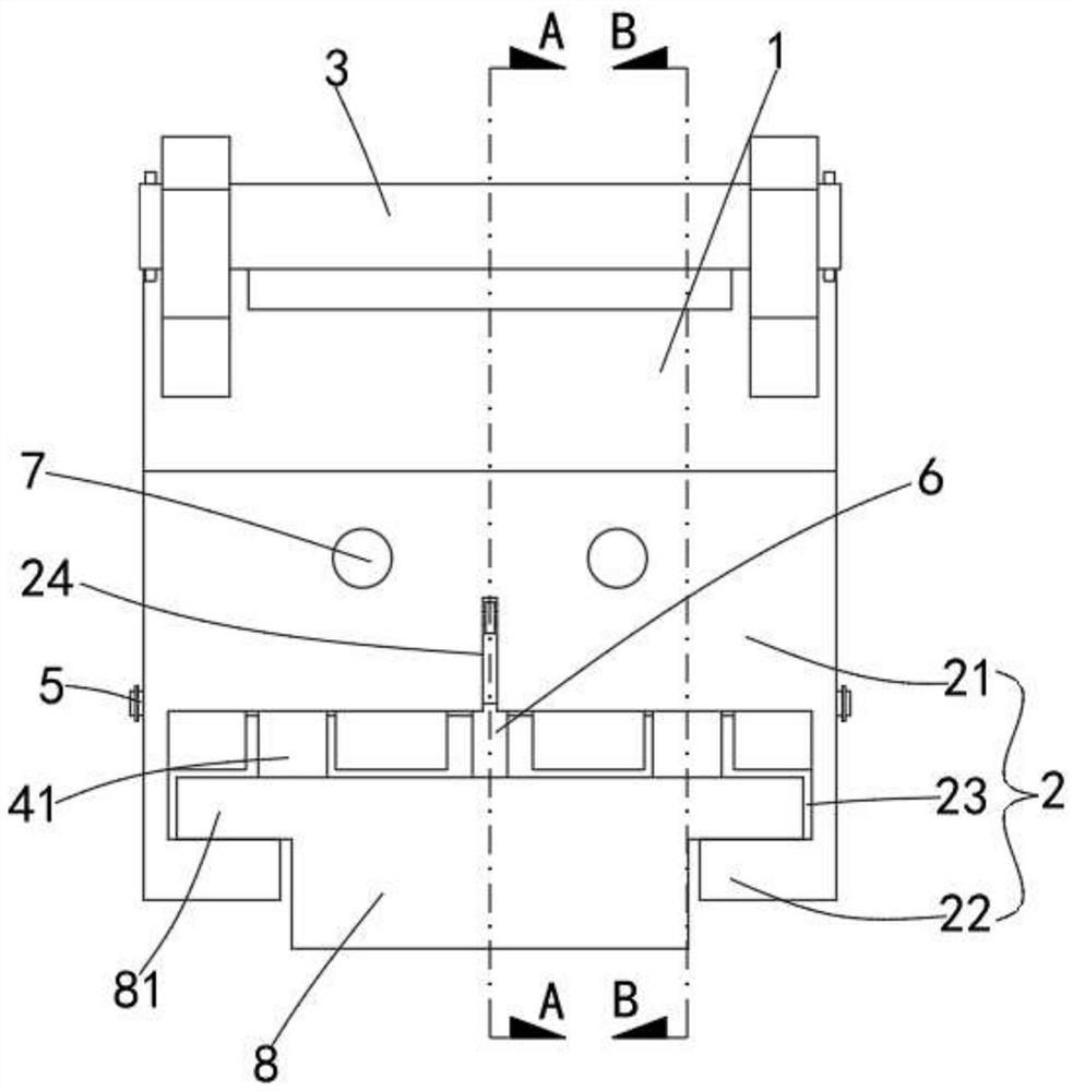 Anti-falling device for attached lifting scaffold