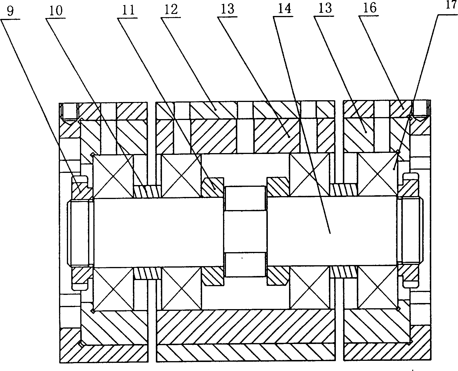 Reinforced test machine for rolling bearing life and reliability and its test method