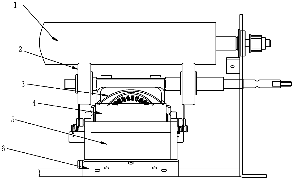 Mechanism for controlling ink of roller stamping machine