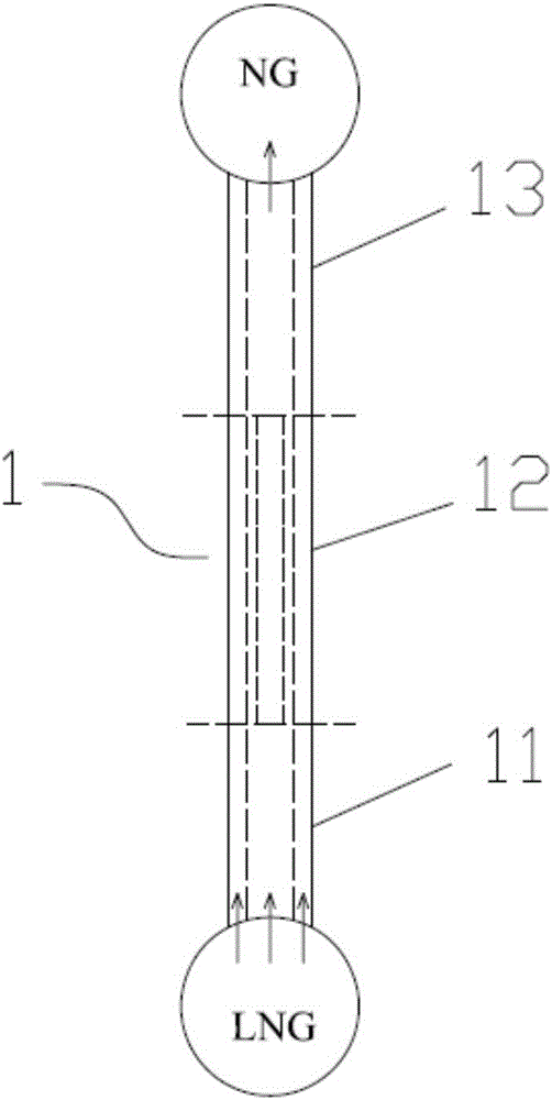 Efficient heat exchange tube for LNG vaporizer and open rack vaporizer