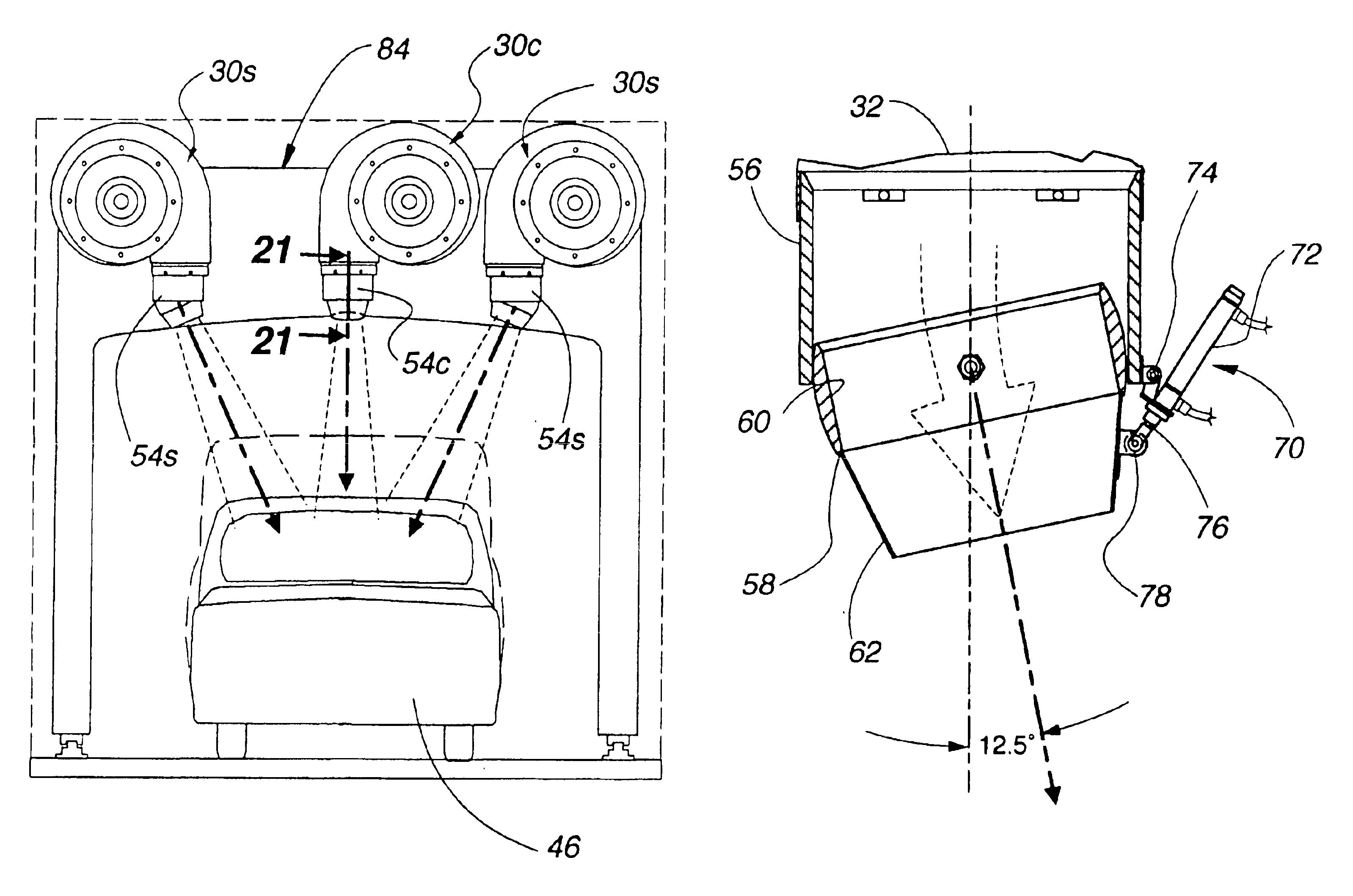 Pivotal dryer nozzle for car wash equipment and methods for drying vehicles