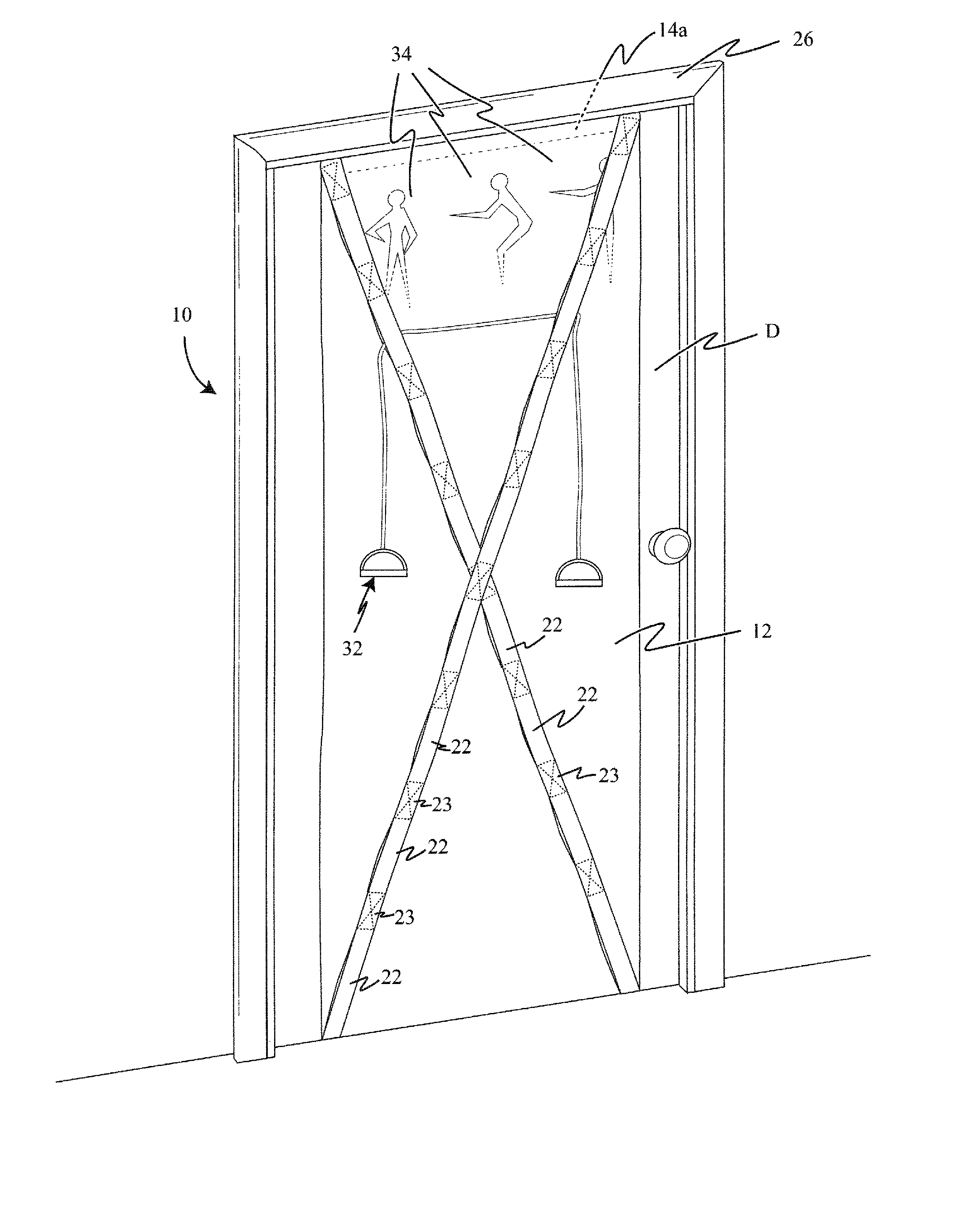 Portable exercise device and system for use thereof