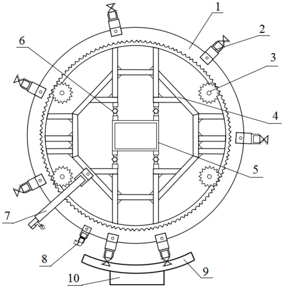 Tunneling equipment, steel arch assembly splicing system and control method