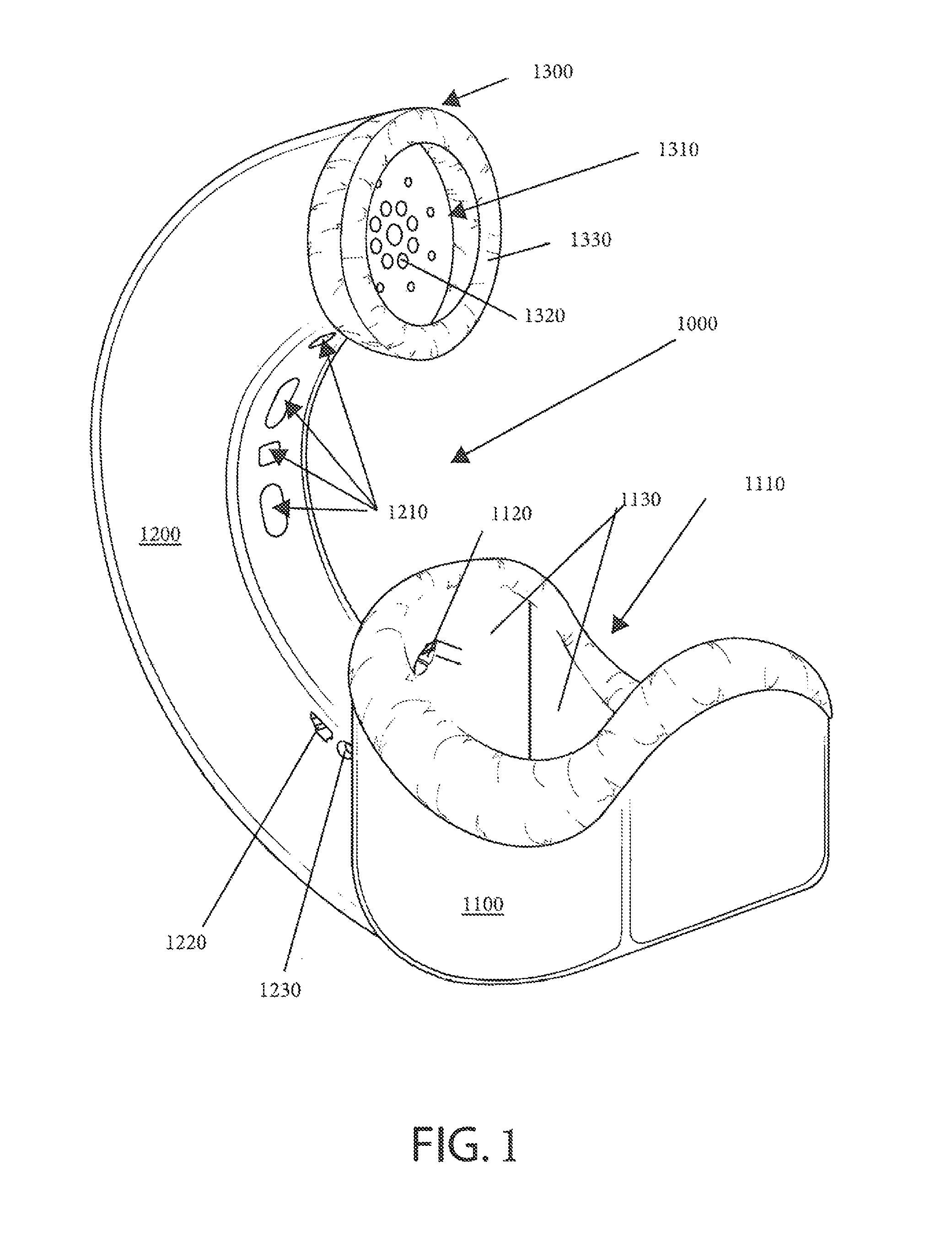 Ergonomic anechoic anti-noise canceling chamber for use with a communication device and related methods