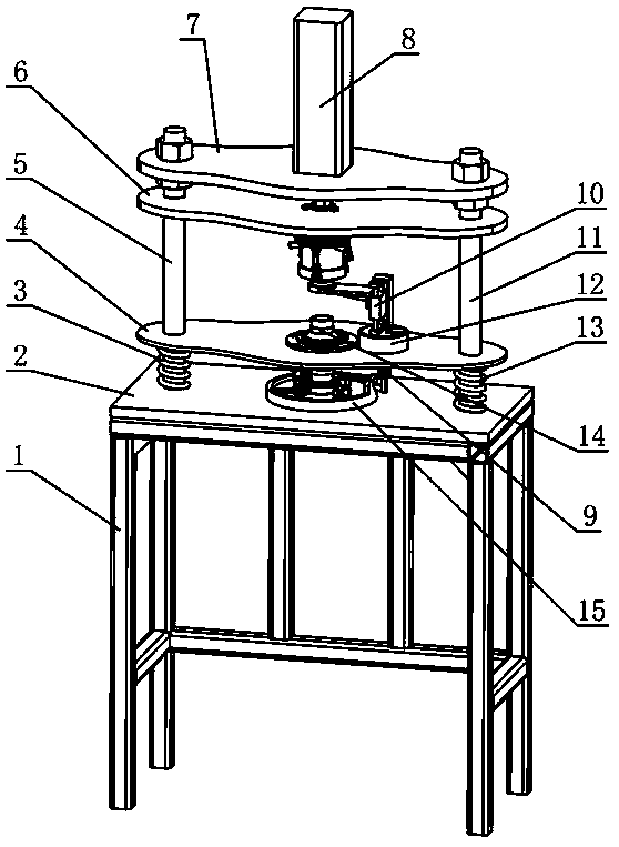 Differential bearing mounting device with bilateral bearing self-centering function and mounting method thereof