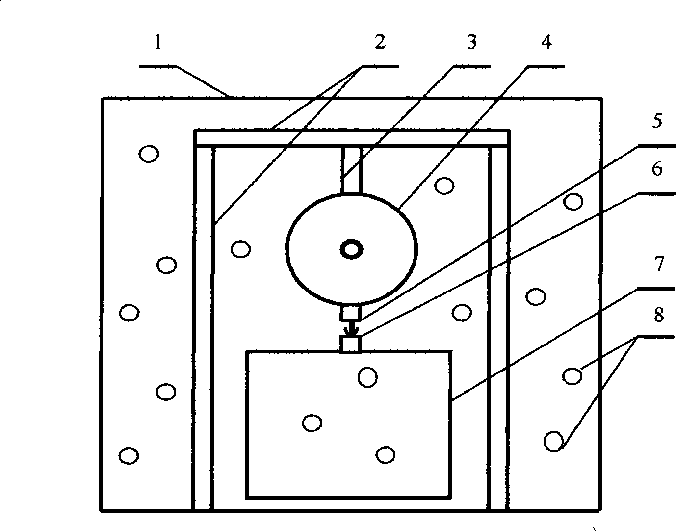 Demonstration apparatus for measuring weight self-change
