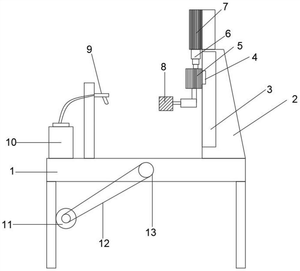 Numerical control grinding machine for metal plate machining