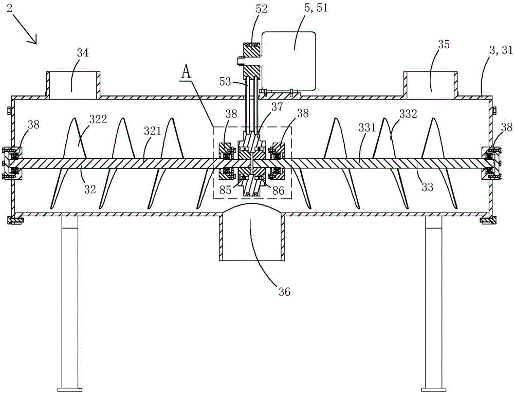 Two-body barn capable of rapidly cooling stored grain in inner layer