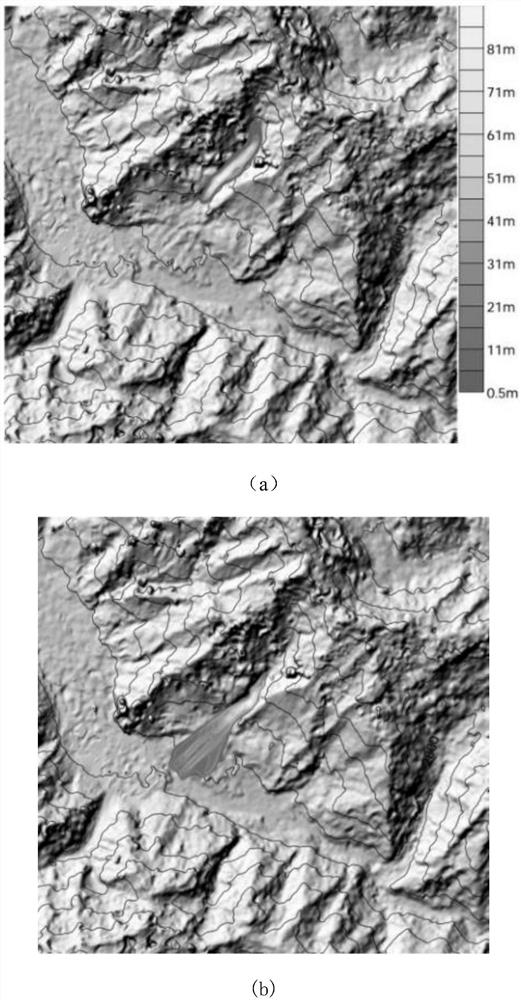 A numerical simulation analysis method and system for debris flow dynamics
