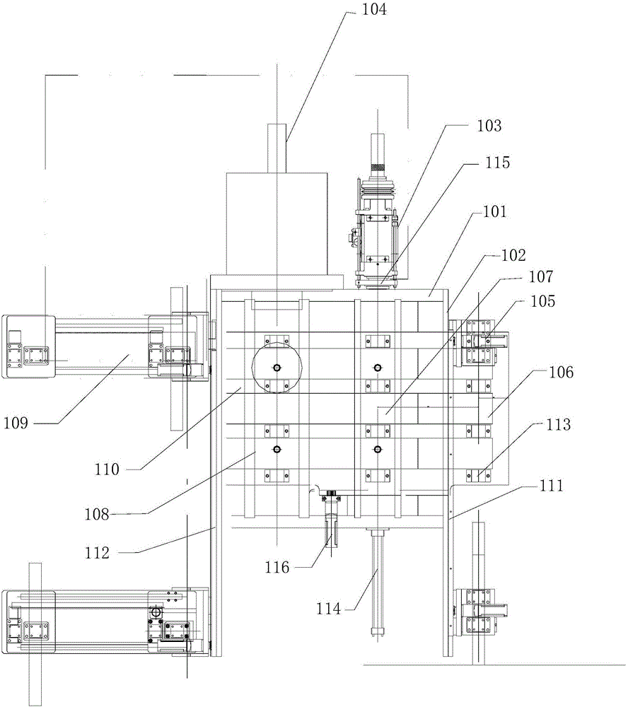 Hot-forging reducing automatic production line for bolts