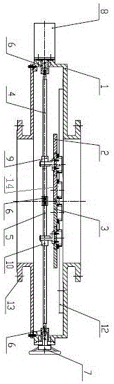 Schlieren cylinder protection apparatus and the schlieren cylinder