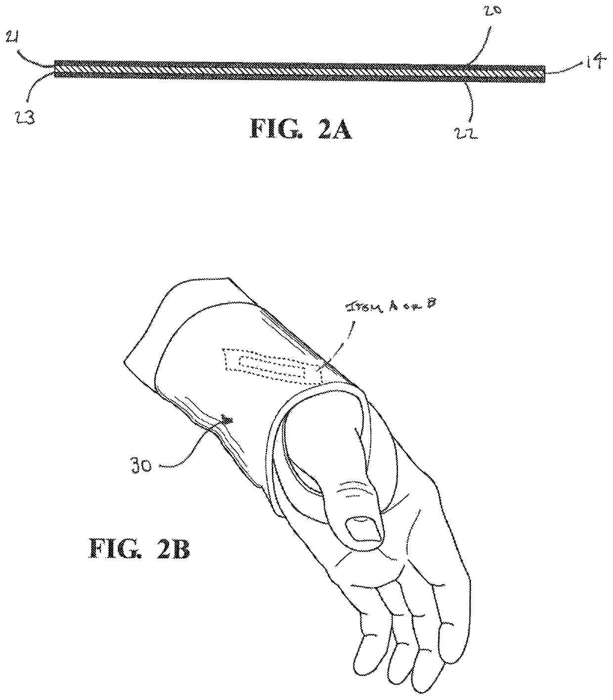 Pain relief utilizing a combination of polymer based materials