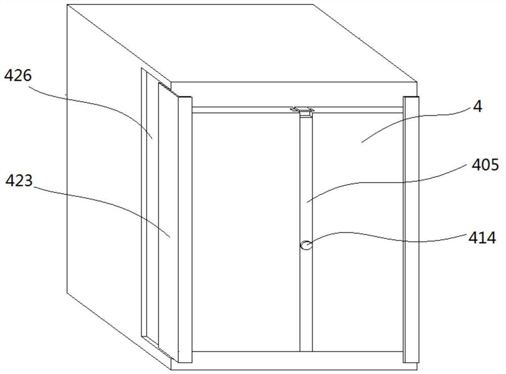 Electrical cabinets with variable-volume mounting chambers