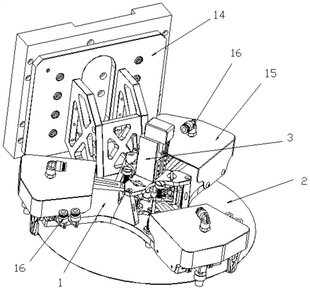 Lever-driven wafer positioning and supporting mechanism