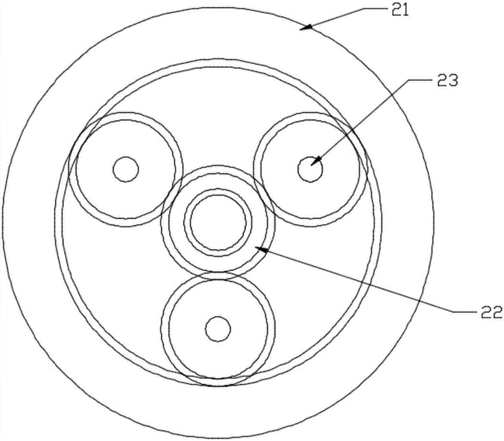 Cable material stirring mechanism