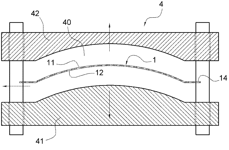 Structure of curved capacitive touch control panel