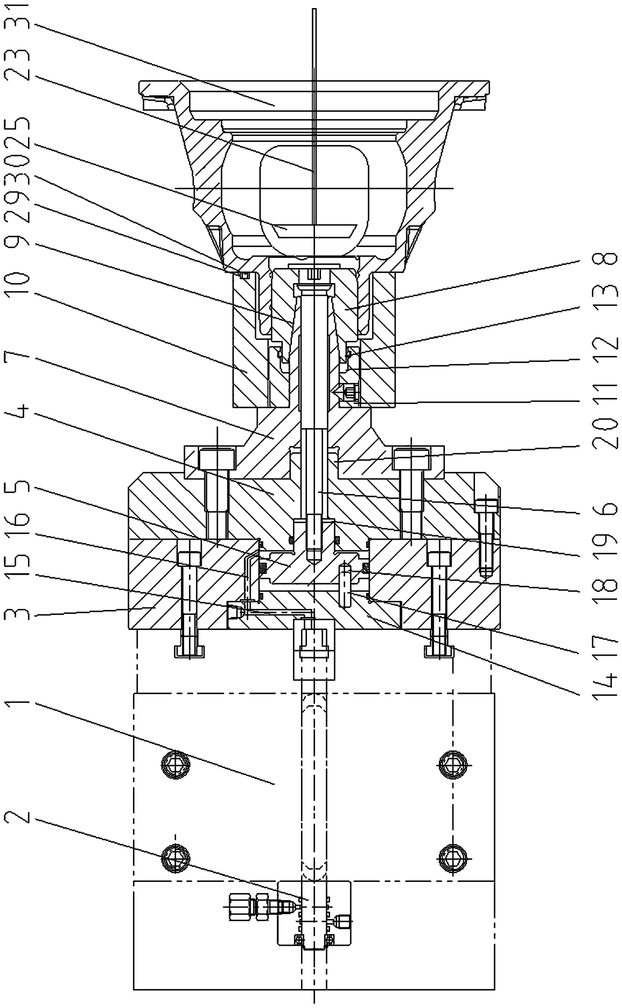 Split differential shell internal expansion machining method