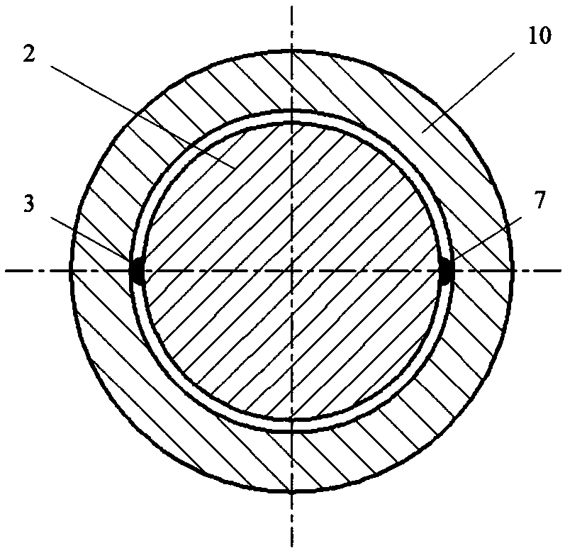 Measuring method of diameter and cylindricity of slender inner hole based on error separation of dual sensors
