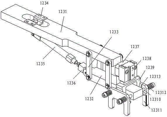 Transposition device of limit switch packing machine